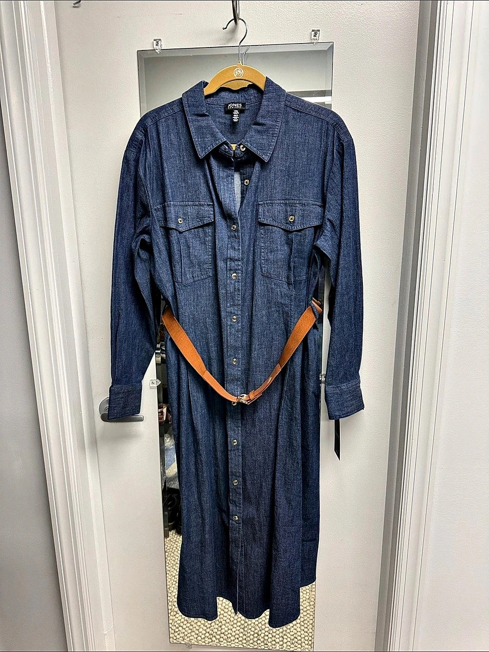 Jones New York Denim Shirt Dress Blue XL